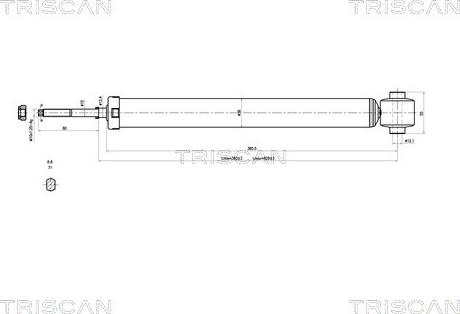 Triscan 8705 43201 - Амортизатор autospares.lv