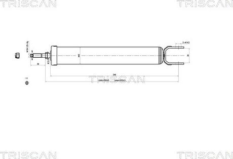 Triscan 8705 43202 - Амортизатор autospares.lv