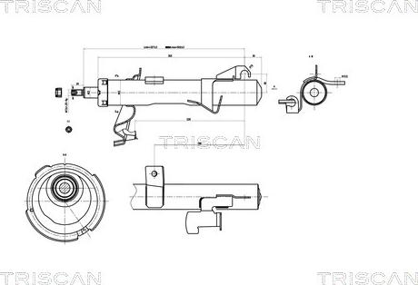 Triscan 8705 50102 - Амортизатор autospares.lv