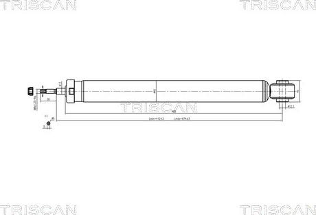 Triscan 8705 50201 - Амортизатор autospares.lv