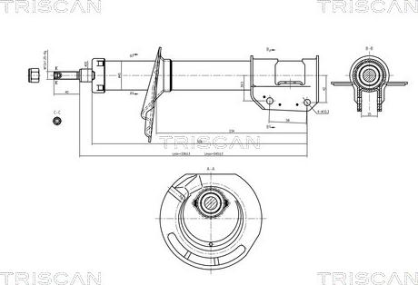 Triscan 8705 15101 - Амортизатор autospares.lv