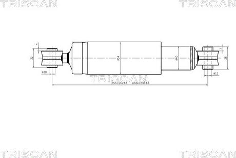 Triscan 8705 15201 - Амортизатор autospares.lv