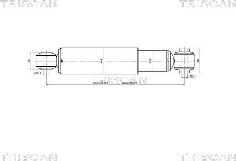 Triscan 8705 15202 - Амортизатор autospares.lv