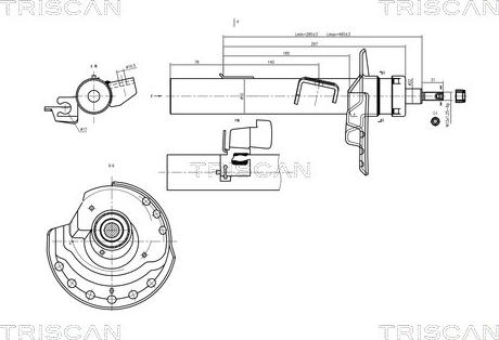 Triscan 8705 16104 - Амортизатор autospares.lv