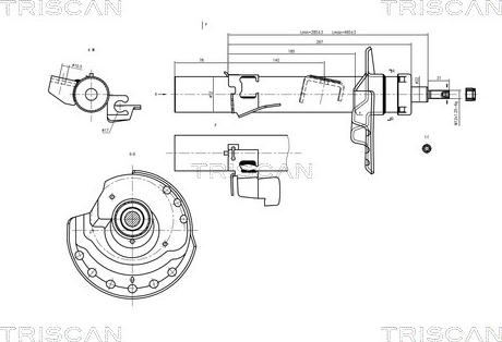 Triscan 8705 16103 - Амортизатор autospares.lv