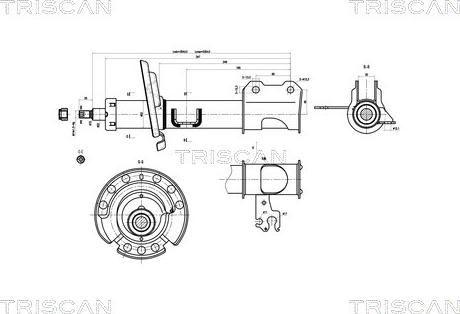 Triscan 8705 10104 - Амортизатор autospares.lv