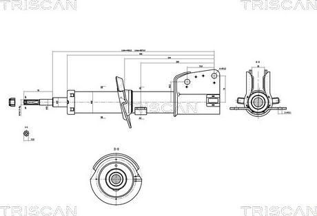 Triscan 8705 10101 - Амортизатор autospares.lv