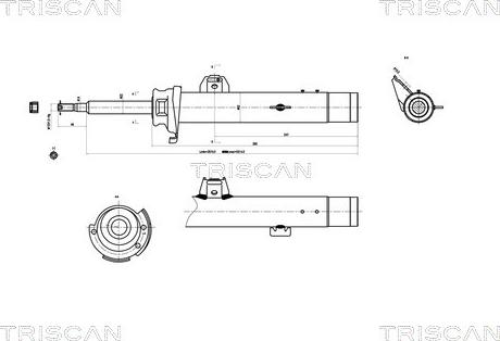 Triscan 8705 11102 - Амортизатор autospares.lv