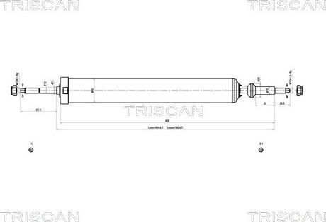 Triscan 8705 11201 - Амортизатор autospares.lv