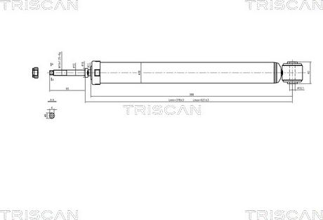 Triscan 8705 13201 - Амортизатор autospares.lv