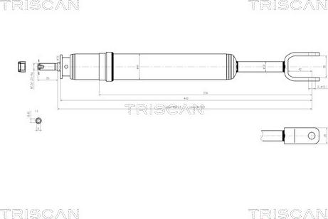 Triscan 8705 29109 - Амортизатор autospares.lv