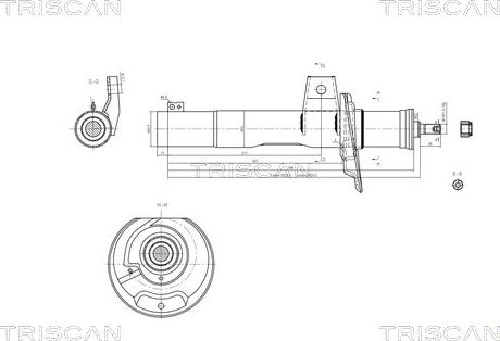 Triscan 8705 29106 - Амортизатор autospares.lv