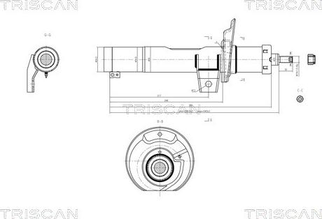 Triscan 8705 29101 - Амортизатор autospares.lv