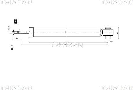 Triscan 8705 29205 - Амортизатор autospares.lv