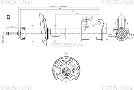 Triscan 8705 24106 - Амортизатор autospares.lv