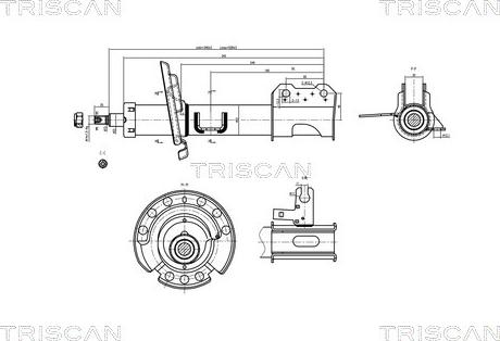 Triscan 8705 24103 - Амортизатор autospares.lv