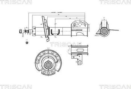 Triscan 8705 24102 - Амортизатор autospares.lv