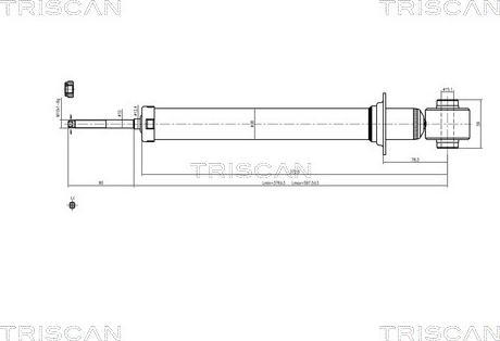 Triscan 8705 24204 - Амортизатор autospares.lv
