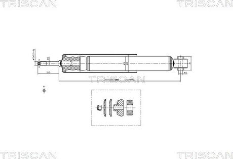 Triscan 8705 24205 - Амортизатор autospares.lv