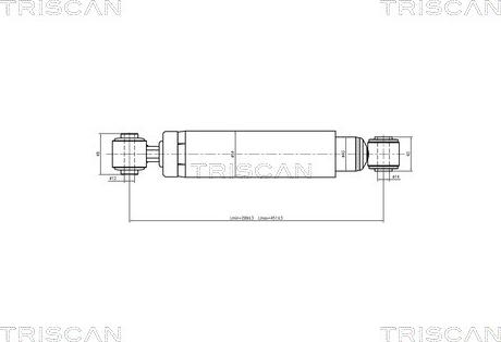 Triscan 8705 24203 - Амортизатор autospares.lv