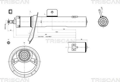 Triscan 8705 28101 - Амортизатор autospares.lv