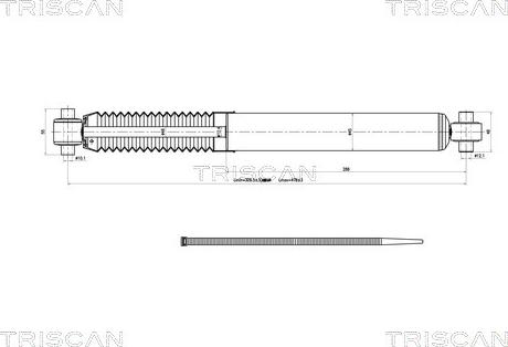 Triscan 8705 28204 - Амортизатор autospares.lv