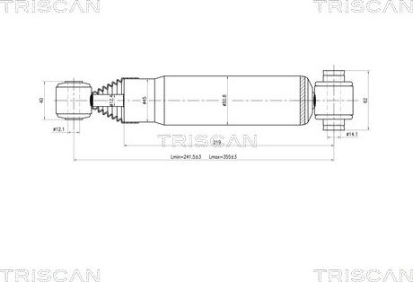 Triscan 8705 28201 - Амортизатор autospares.lv