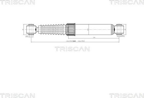 Triscan 8705 28202 - Амортизатор autospares.lv