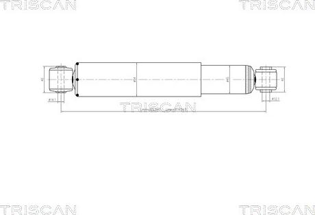 Triscan 8705 23201 - Амортизатор autospares.lv