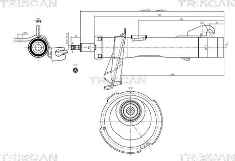 Triscan 8705 27102 - Амортизатор autospares.lv