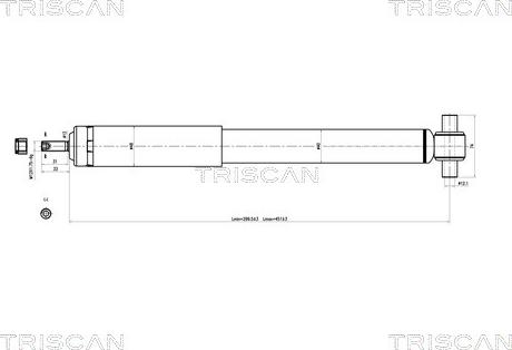 Triscan 8705 27201 - Амортизатор autospares.lv