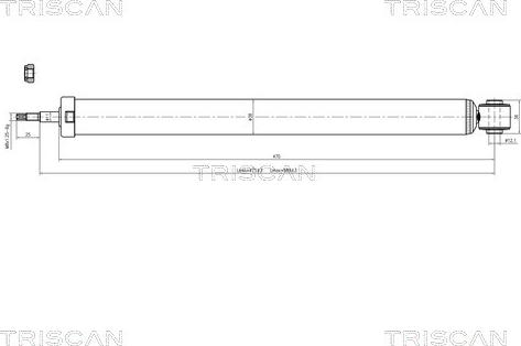 Triscan 8705 27202 - Амортизатор autospares.lv