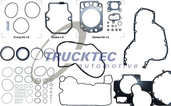 Trucktec Automotive 05.10.031 - Комплект прокладок, головка цилиндра autospares.lv