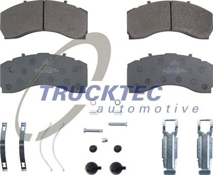 Trucktec Automotive 01.35.950 - Тормозные колодки, дисковые, комплект autospares.lv