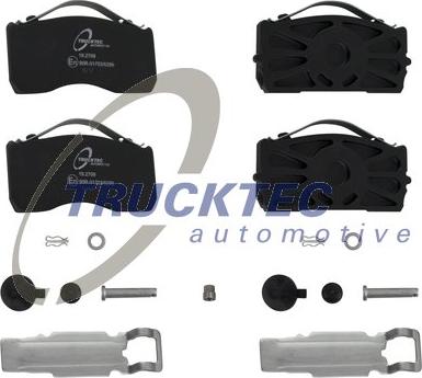 Trucktec Automotive 01.35.243 - Тормозные колодки, дисковые, комплект autospares.lv