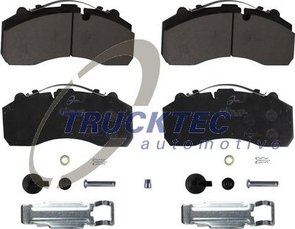 Trucktec Automotive 01.35.211 - Тормозные колодки, дисковые, комплект autospares.lv