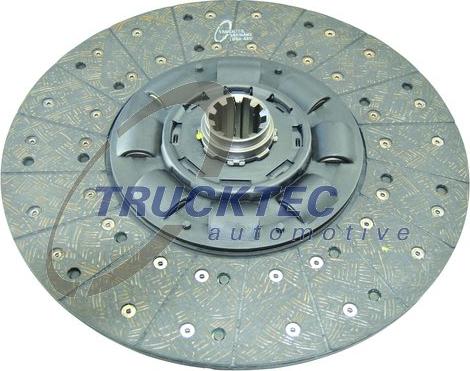 Trucktec Automotive 01.23.123 - Диск сцепления, фрикцион autospares.lv