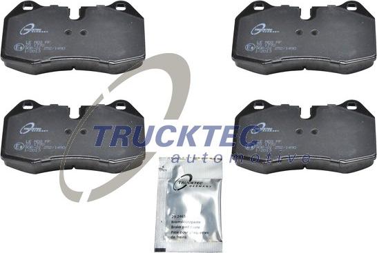 Trucktec Automotive 08.34.099 - Тормозные колодки, дисковые, комплект autospares.lv