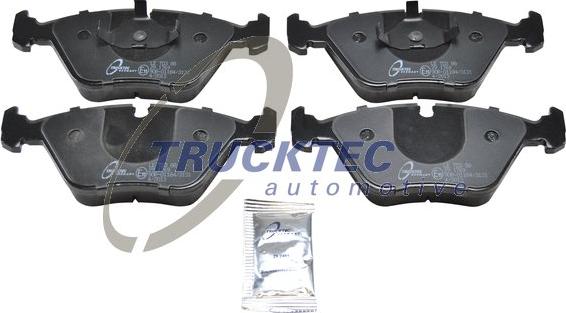 Trucktec Automotive 08.34.098 - Тормозные колодки, дисковые, комплект autospares.lv