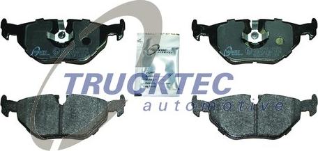 Trucktec Automotive 08.34.194 - Тормозные колодки, дисковые, комплект autospares.lv