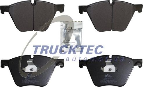 Trucktec Automotive 08.34.190 - Тормозные колодки, дисковые, комплект autospares.lv