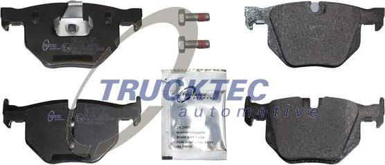 Trucktec Automotive 08.34.193 - Тормозные колодки, дисковые, комплект autospares.lv