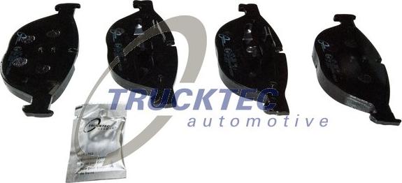 Trucktec Automotive 08.34.142 - Тормозные колодки, дисковые, комплект autospares.lv