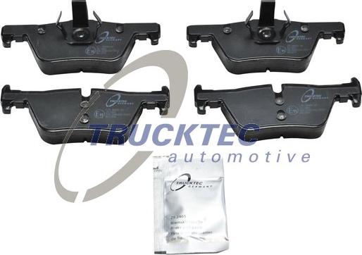 Trucktec Automotive 08.34.155 - Тормозные колодки, дисковые, комплект autospares.lv