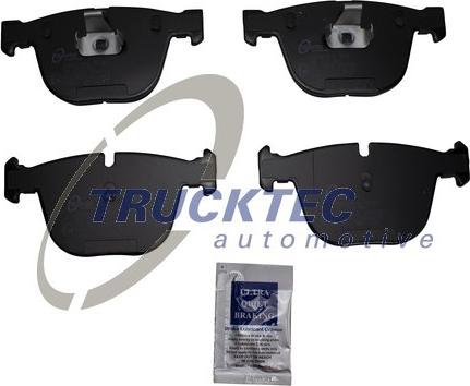 Trucktec Automotive 08.34.156 - Тормозные колодки, дисковые, комплект autospares.lv