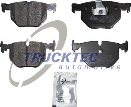 Trucktec Automotive 08.34.105 - Тормозные колодки, дисковые, комплект autospares.lv