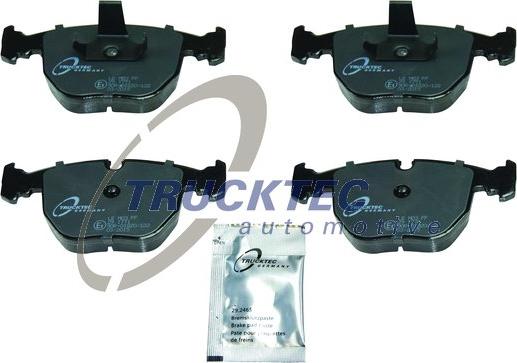 Trucktec Automotive 08.34.100 - Тормозные колодки, дисковые, комплект autospares.lv