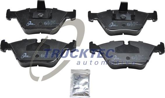 Trucktec Automotive 08.34.103 - Тормозные колодки, дисковые, комплект autospares.lv