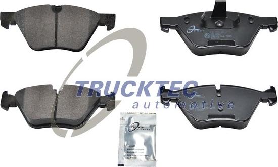 Trucktec Automotive 08.34.110 - Тормозные колодки, дисковые, комплект autospares.lv