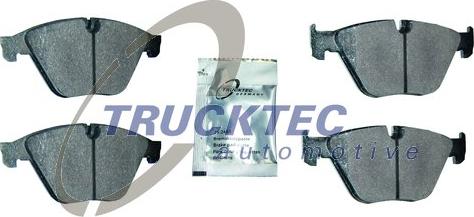 Trucktec Automotive 08.34.174 - Тормозные колодки, дисковые, комплект autospares.lv